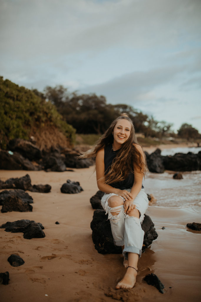 Hi I'm Brooke! Learn how i got started. This is a picture of me at a beach in Hawaii