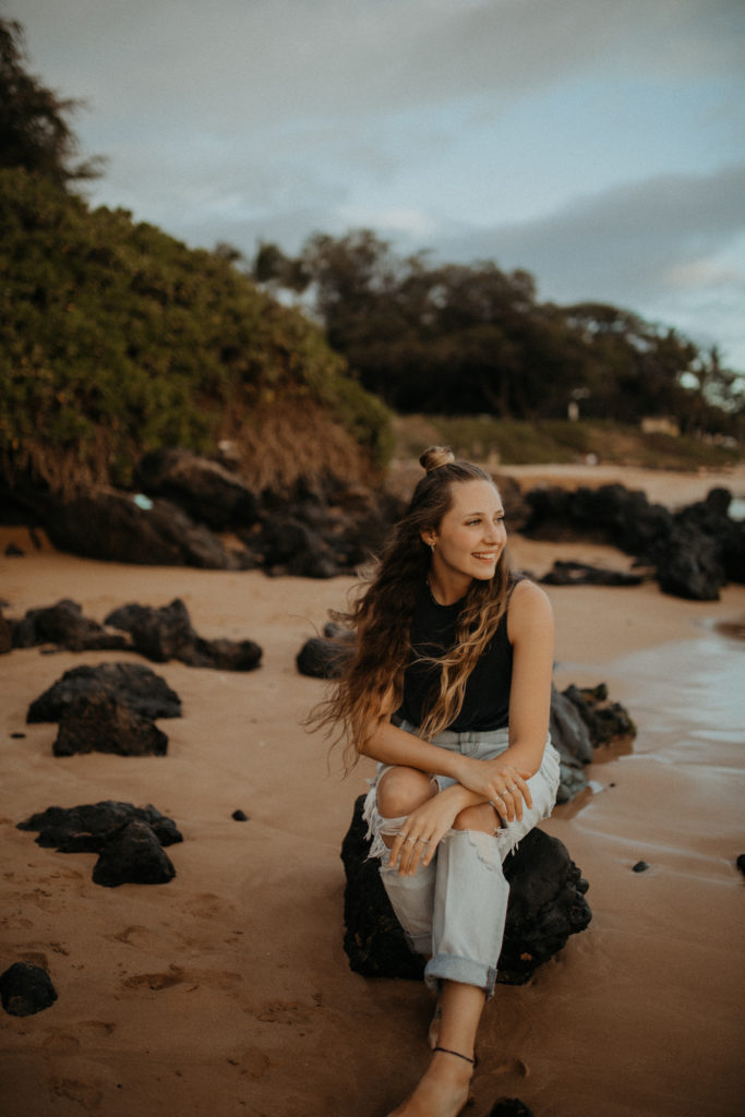 Hi I'm Brooke! Learn how i got started. This is a picture of me at a beach in Hawaii